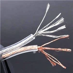 透明スピーカーケーブル