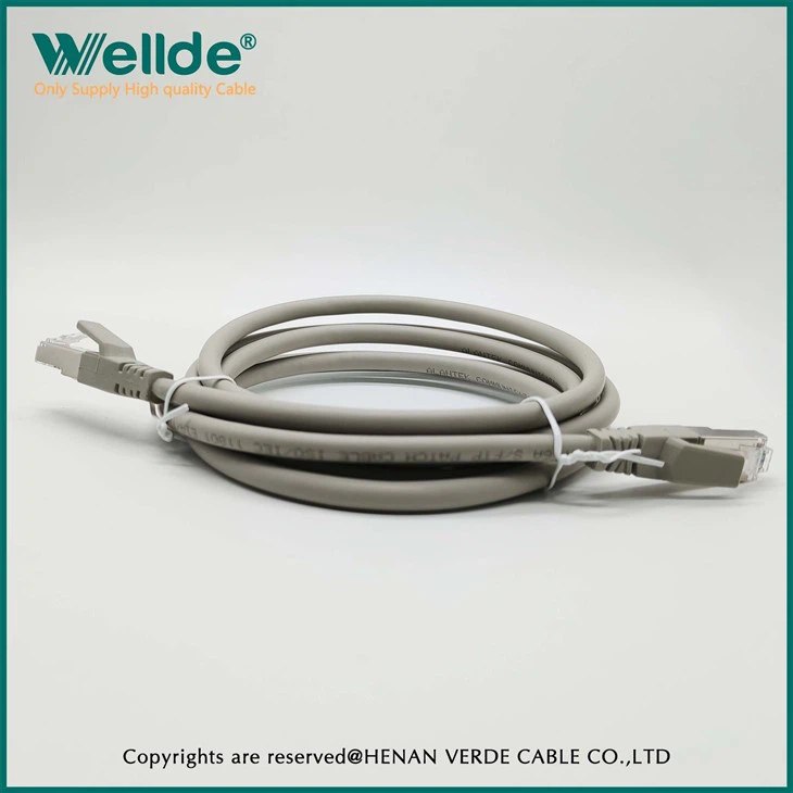 AWG24 50µ Cat6A Patch Cord Gray Network Cable
