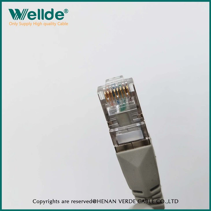 AWG24 50µ Cat6A Patch Cord Gray Network Cable