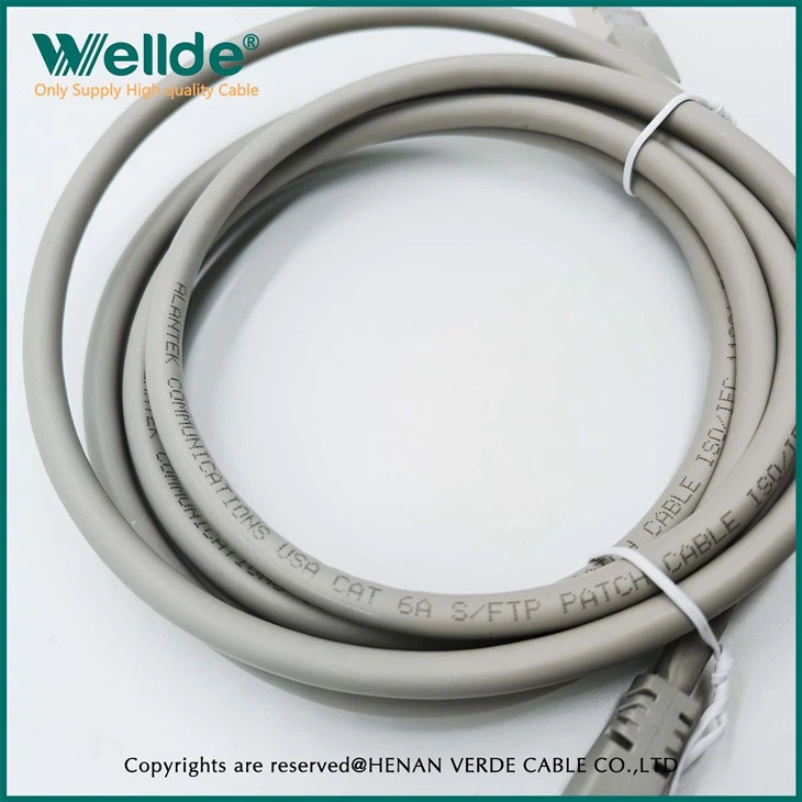 AWG24 50µ Cat6A Patch Cord Gray Network Cable
